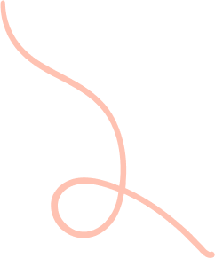 Ligne courbée rose pâle sur fond blanc